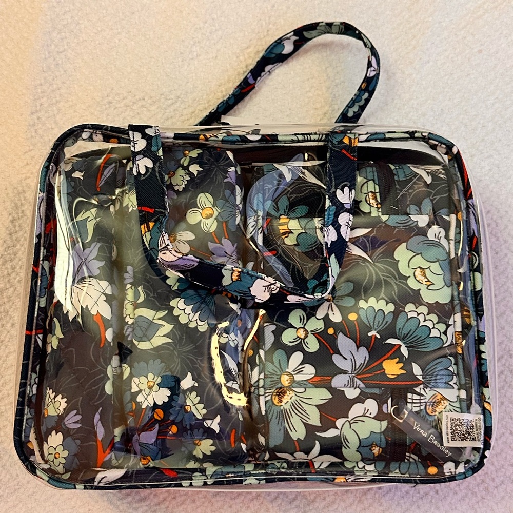 Vera Bradley Floral Bursts Four Piece Cosmetic Organizer Set | Set NWT - Picture 2 of 4
